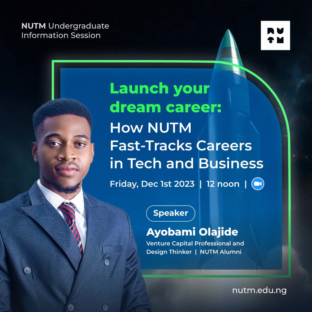 How NUTM fast tracks careers in tech and business webinar banner